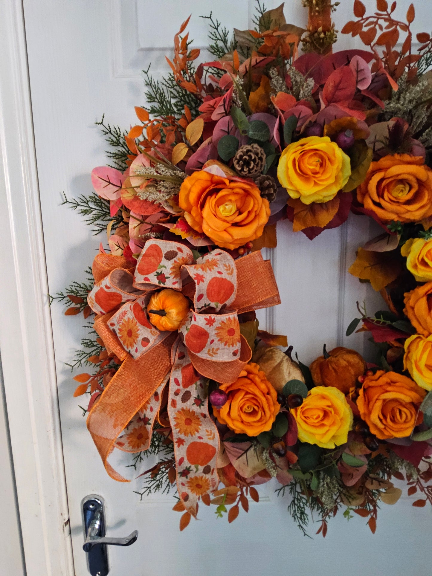 Golden Harvest Autumn Handmade Wreath (20)
