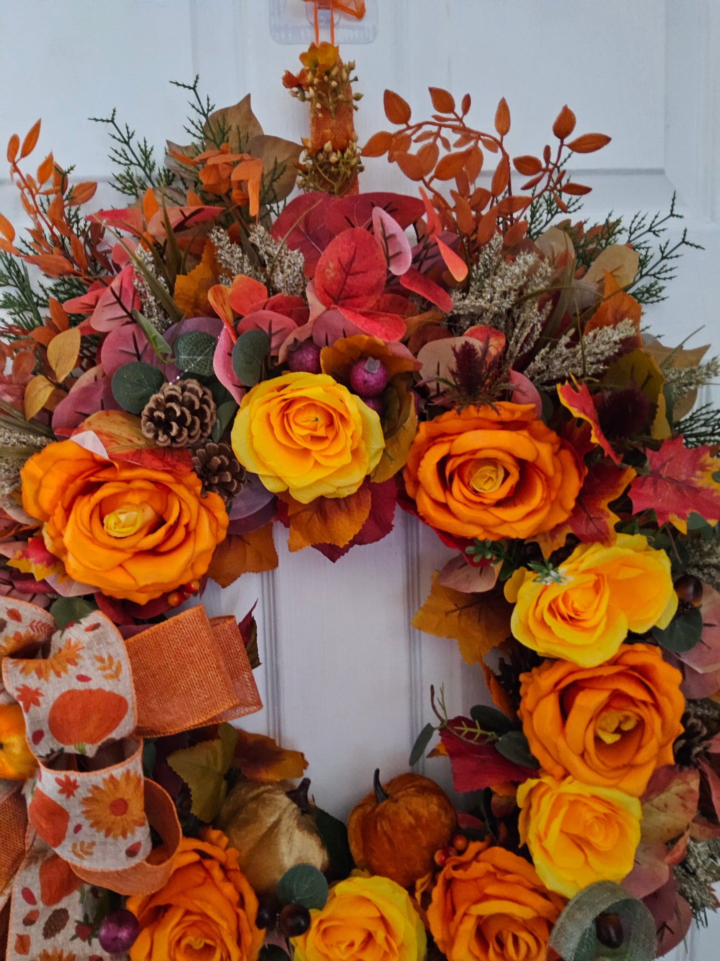 Golden Harvest Autumn Handmade Wreath (20)