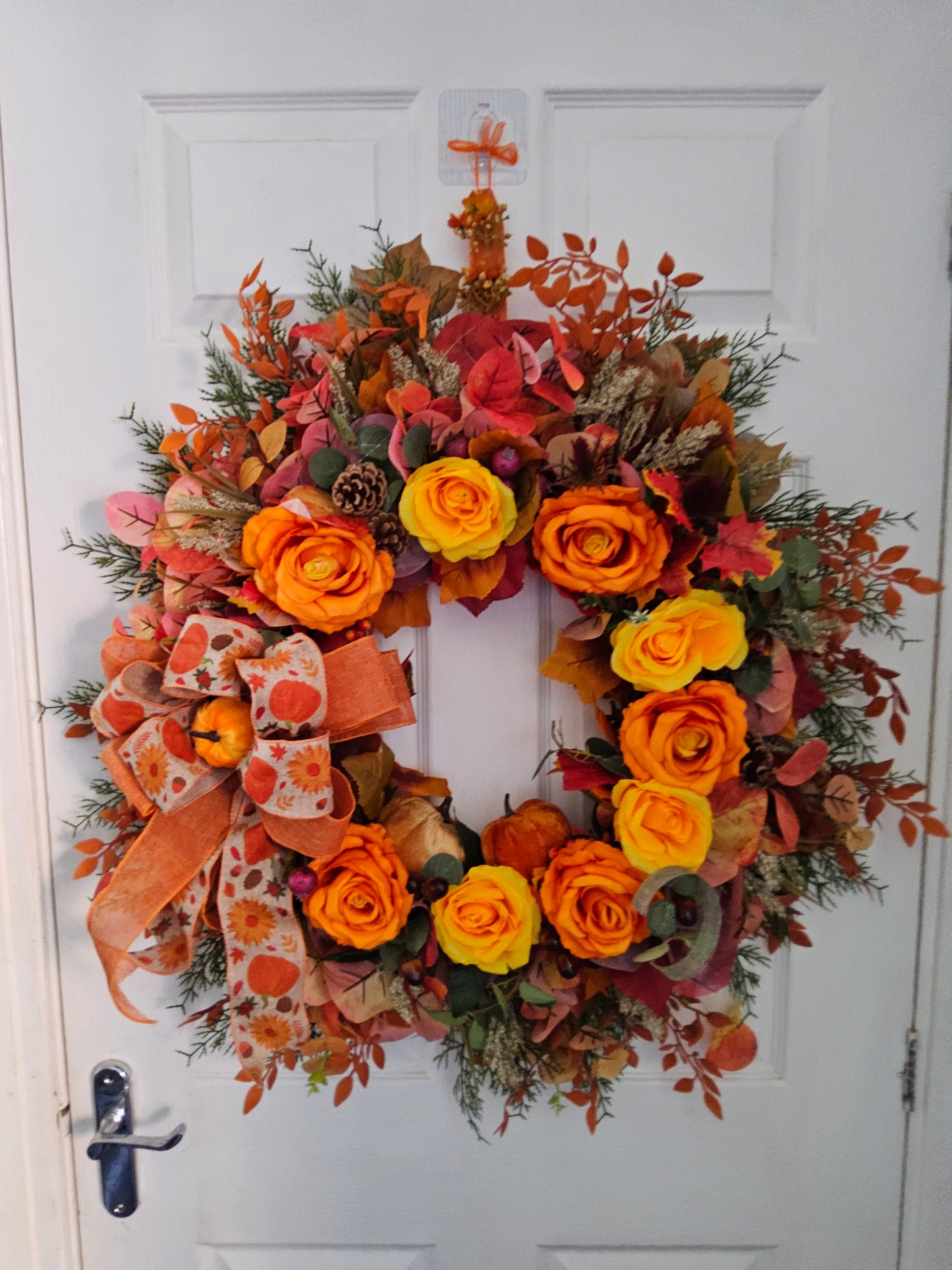 Golden Harvest Autumn Handmade Wreath (20)