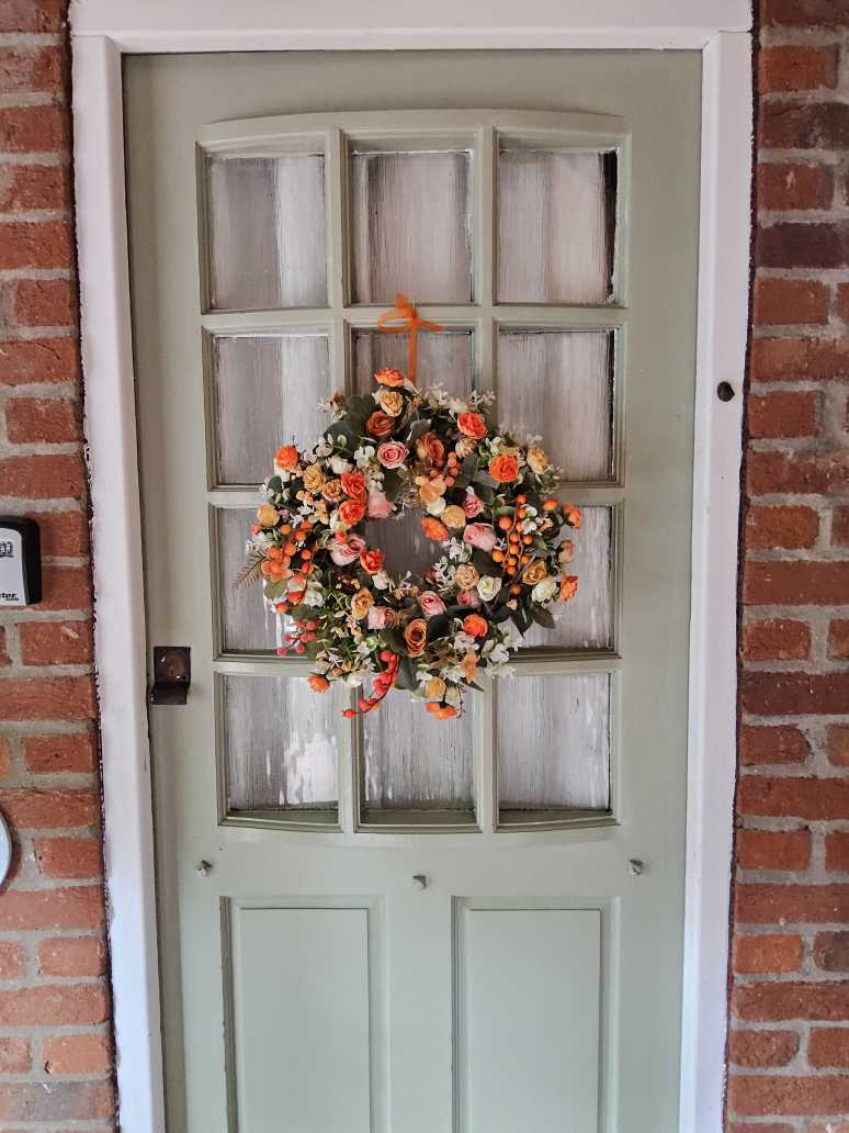 Warmth and Wonder: Handmade Faux Autumn Door Decor  (A15)