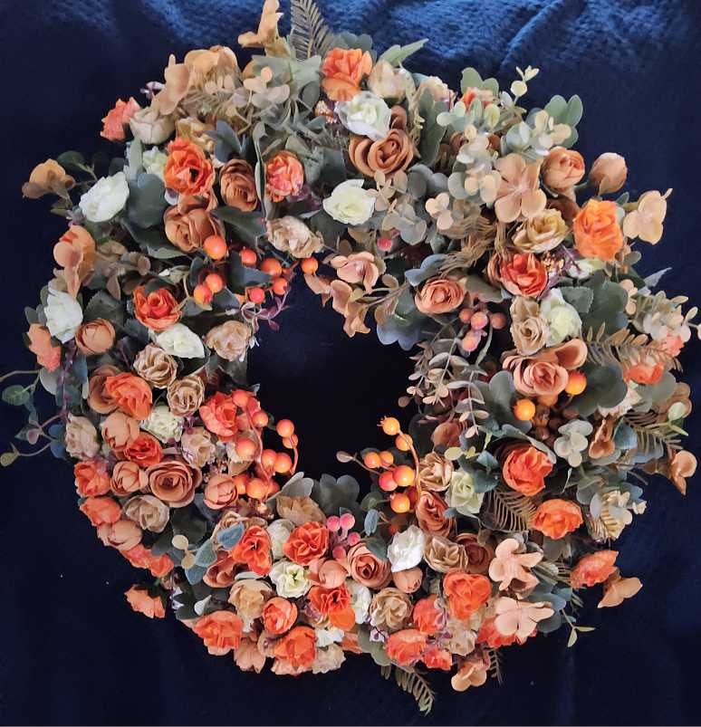 Warmth and Wonder: Handmade Faux Autumn Door Decor  (A15)