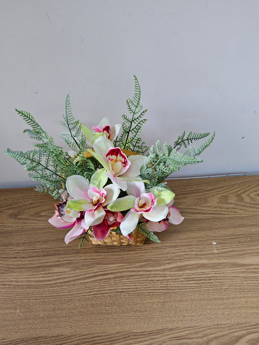 Tropical Orchid Basket